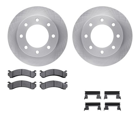 DYNAMIC FRICTION CO 6512-48253, Rotors with 5000 Advanced Brake Pads includes Hardware 6512-48253